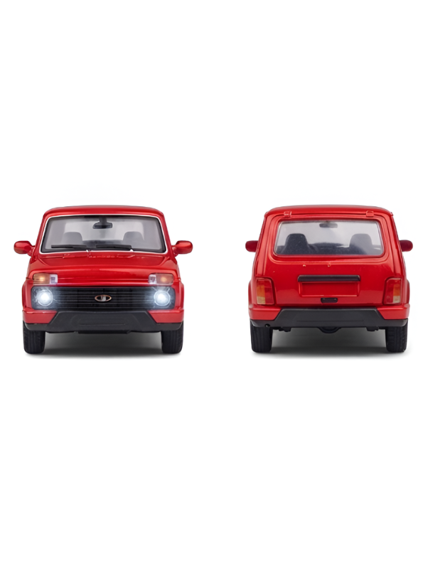 Lada Niva Simulated Vehicle Model Car 1:24 Scale – Red Collectible Miniature MD247