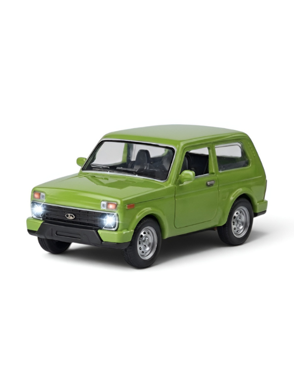 Lada Niva Simulated Vehicle Model Car 1:24 Scale – Green Collectible Miniature MD247