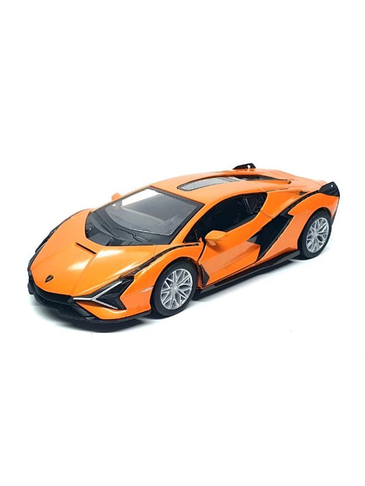 Orange - Lamborghini Aventador Diecast Car – Premium Metal Model Toy for Car Lovers & Collectors Scale 1:24 LMI15038.