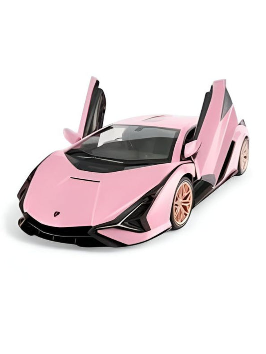 Pink - Lamborghini Aventador Diecast Car – Premium Metal Model Toy for Car Lovers & Collectors Scale 1:24 LMI15038.