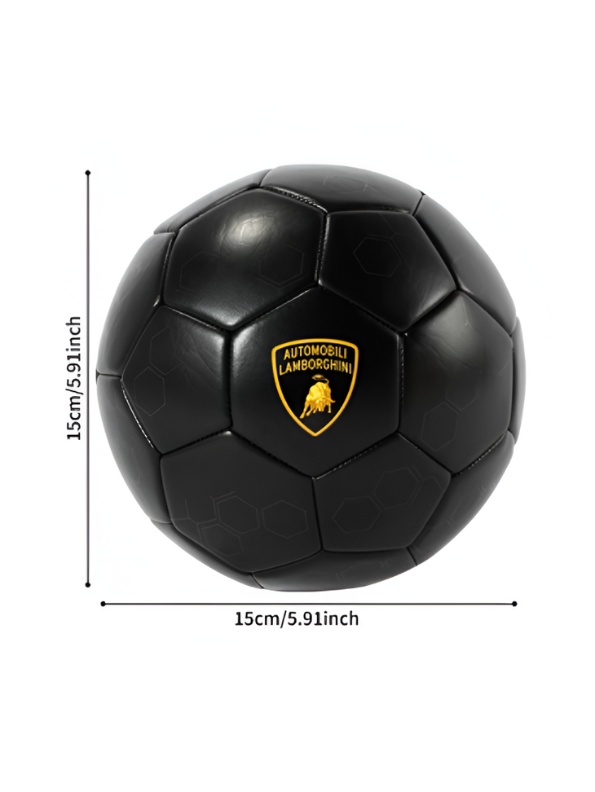 Lamborghini Black and Yellow Soccer Ball – Collectible Football Merchandise | Premium Sports Gear LMI13146.