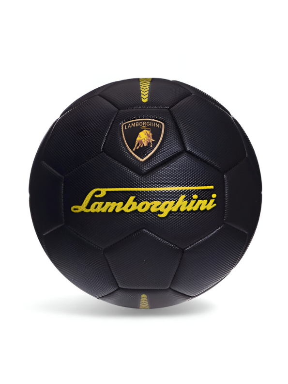 Lamborghini Black and Yellow Soccer Ball – Collectible Football Merchandise | Premium Sports Gear LMI13146.