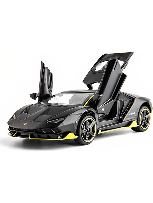 Lamborghini Metal Diecast Car - Black - Medium Size