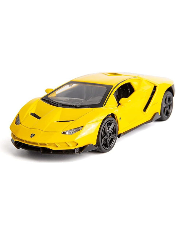 Lamborghini Metal Diecast Car - Yellow - Medium Size