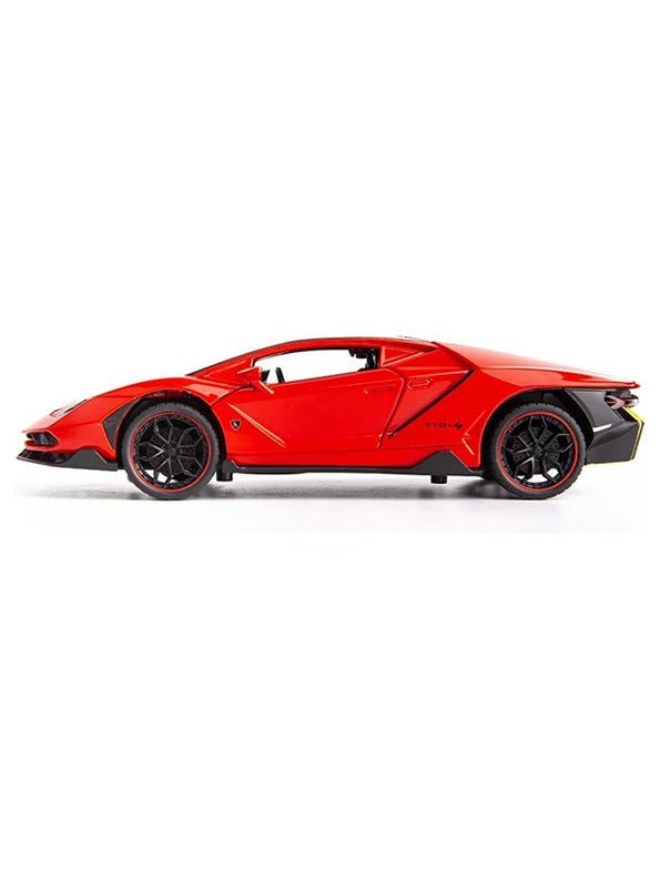 Lamborghini Metal Diecast Car - Red - Medium Size