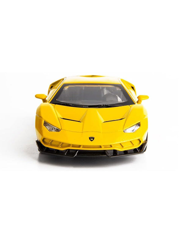 Lamborghini Metal Diecast Car - Yellow - Medium Size