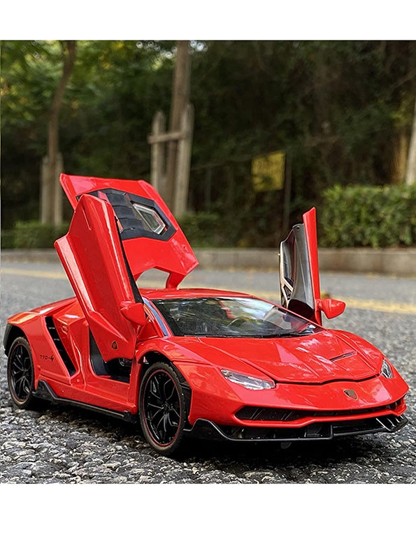 Lamborghini Centenario LP770 Diecast Metal Model Car - Black Big Size Scale 1:24 (L12-109) - Toyloft