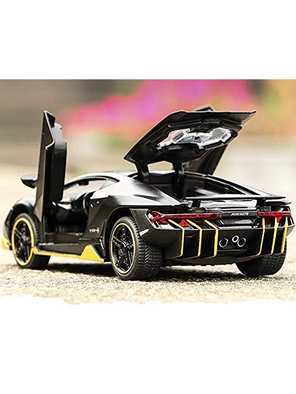 Lamborghini Centenario LP770 Diecast Metal Model Car - Black Big Size Scale 1:24 (L12-109) - Toyloft