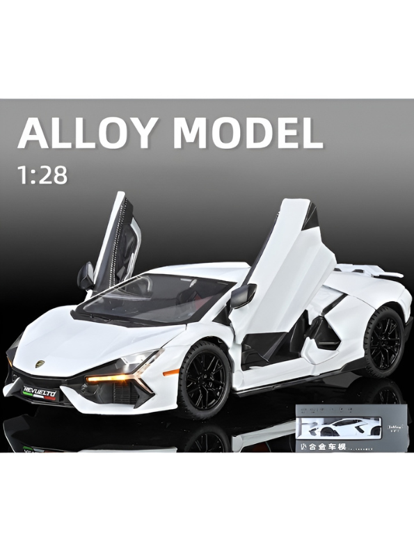 Lamborghini Revuelto 1:28 Scale Diecast Model Car White TV7242.