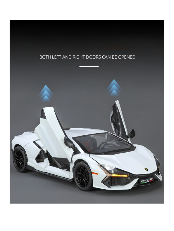 Lamborghini Revuelto 1:28 Scale Diecast Model Car White TV7242.