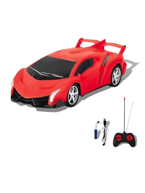 Lamborghini Style Remote Control Racing Car – High-Speed Electric RC Toy with Sport Spoiler & Wireless Remote Red LMI15069