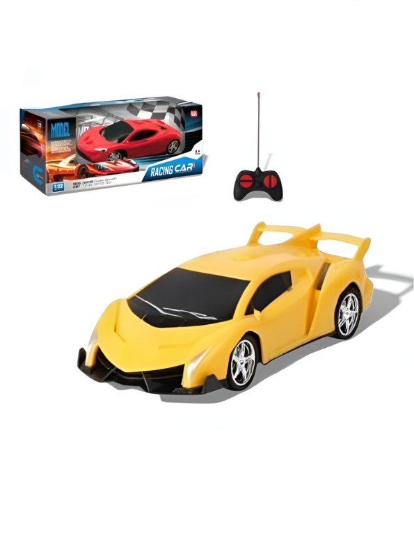 Lamborghini Style Remote Control Racing Car – High-Speed Electric RC Toy with Sport Spoiler & Wireless Remote Yellow LMI15069.