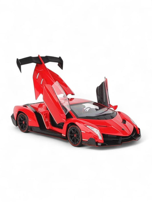 Lamborghini Veneno Metal Diecast Car - Big Size - Scale 1:24 - Red (TV-AG-24) - Toyloft