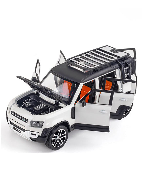 Metal Land Rover Model Defender Metal Model Diecast Car - Silver - Scale 1:24 – Toyloft