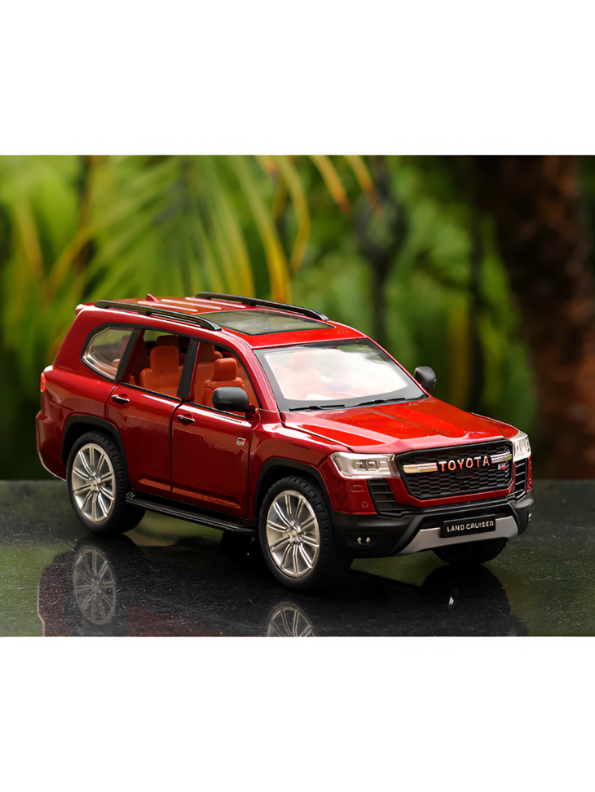 Land Cruiser GT 1/32 Diecast Car – Metal Body, Light & Sound, Realistic Miniature Model LMI15674.
