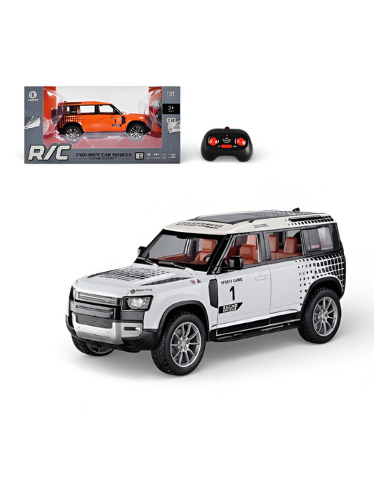 Land Rover Defender Remote Control Car 1:22 Scale Diecast Model Silver TV6645.