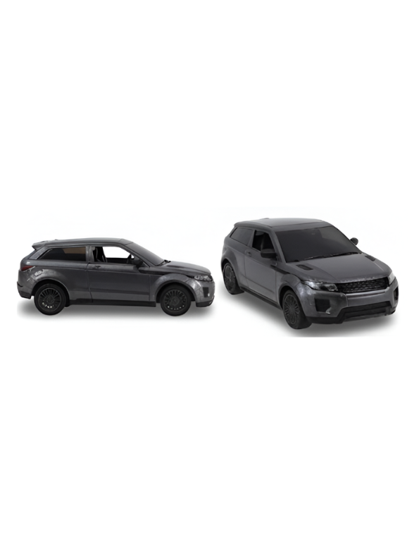 Land Rover Range Rover Evoque Hard Plastic Toy Car Grey LMI15206.