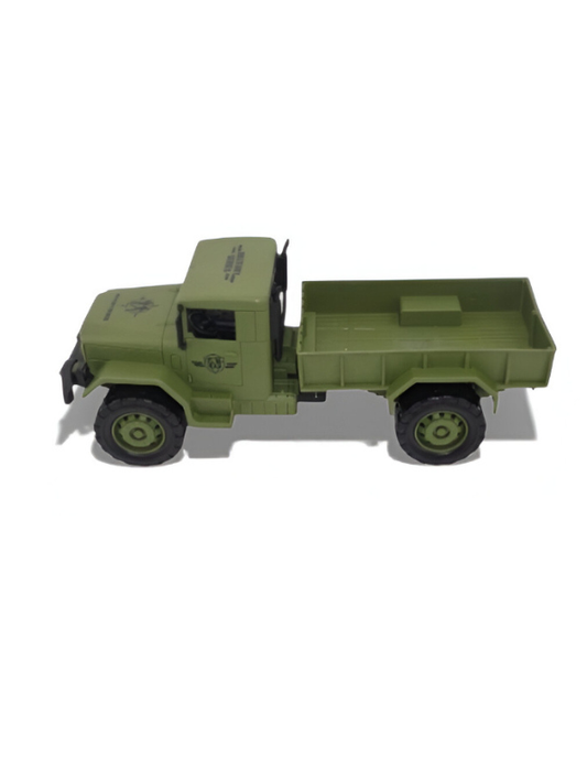 Large Military Truck Toy for Kids | Army Vehicle with Pull Back Action | Strong & Safe Toy Green LMI15355.