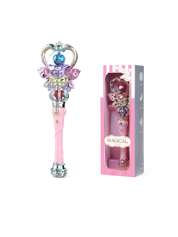 Light-Up Heart Magic Wand - Princess & Fairy Costume Dress Up Toy Blue Diamond NX15719.