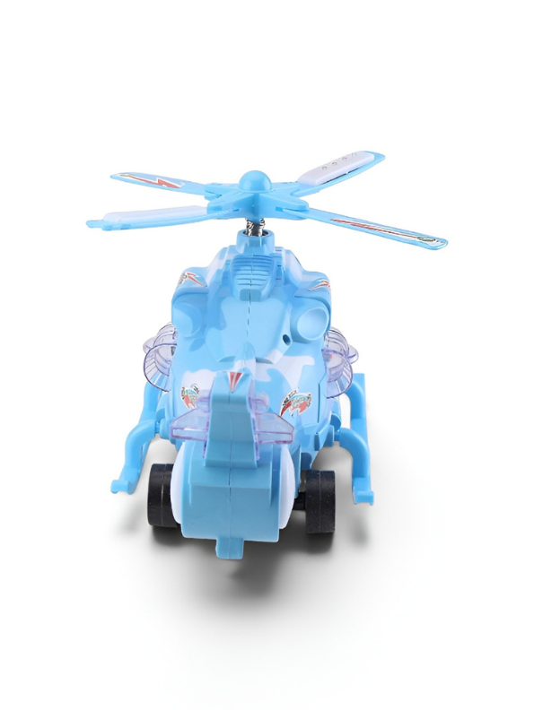 Light-Up Toy Helicopter – Bump & Go Battery Operated Musical Airplane Toy Kids TV676