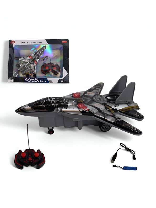 Black - Limit Fighter – Safe & Exciting Remote Control Fighter Plane ...