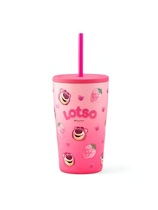 Lotso Disney Sipper Bottle for Kids with Straw – 500ml Cute & Leakproof Water Bottle for School & Travel NOV3550.