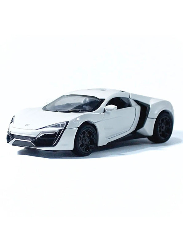 Lykan Hyper Sport Metal Diecast Car - White - 1:32 Scale - Toyloft