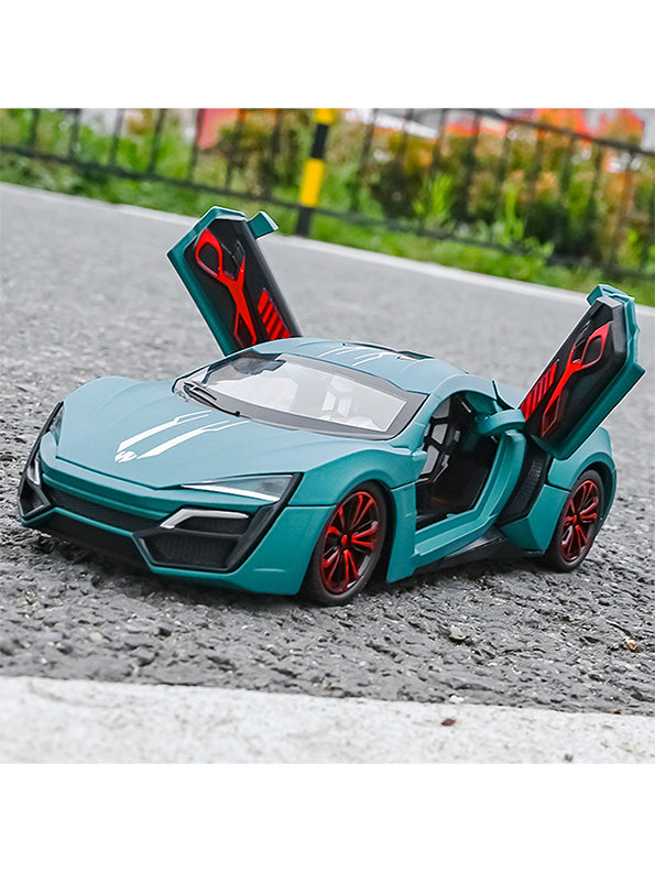 Lykan Hyper sport Model 1:24 Scale Diecast Car - Green Metal Collectible | TV-O-24 TV-O-24