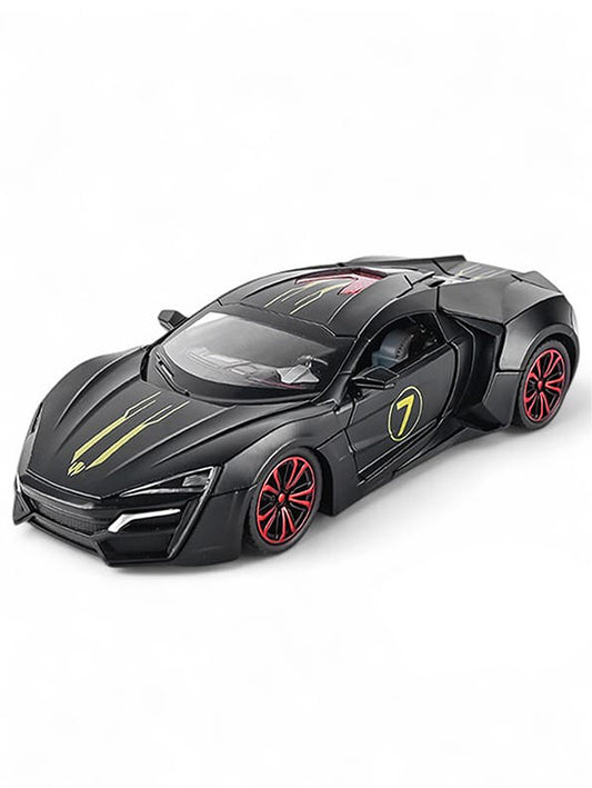 Lykan Hyper sport Model 1:24 Scale Diecast Car - Black Metal Collectible | TV-O-24 TV-O-24 - Toyloft