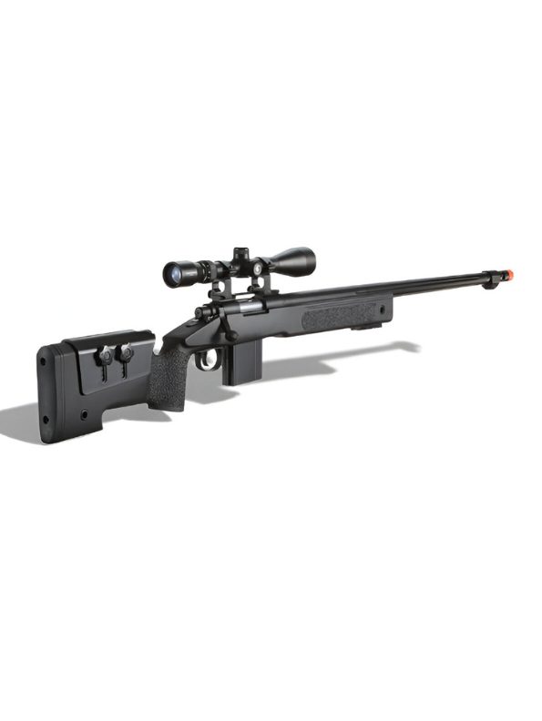 M24 AWM Sniper Rifle Toy Gun  – Realistic Looking Role Play Gun for Kids Black LMI13848.