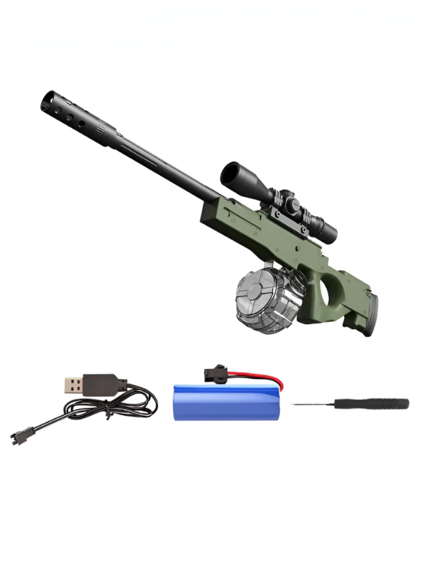 M24 AWM Sniper Rifle Toy Gun  – Realistic Looking Role Play Gun for Kids Black LMI13848.