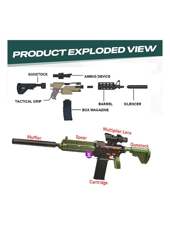 Nerf Toy With 4X Scope (L-20)