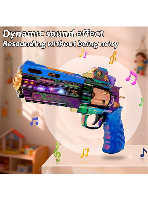 M98 Light & Sound Mist Spray Revolver Toy Gun – Interactive Futuristic Blaster Gift for Kids MD449