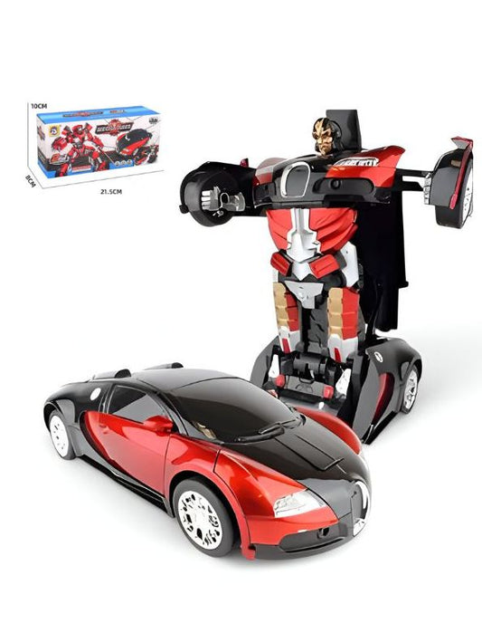 MECHA-ARES 2-in-1 Transformer Bugatti Decepticon Car | Dual Mode Sports Car Robot Toy for Kids.