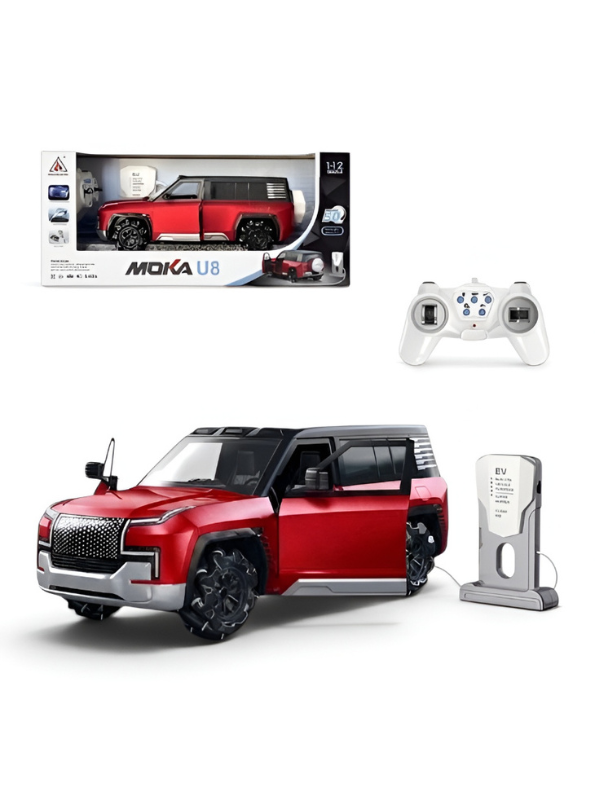 MOKA U8 1:12 Remote Control New Energy Electric Car with Fast Charging & LED Lights TV6294