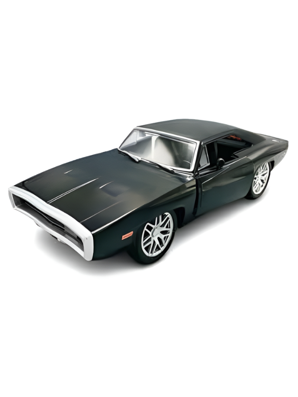 MOKA Vintage RC Muscle Toy Car – Black Remote Control Racing Car with Rechargeable Battery and Automatic Openable Doors TV633