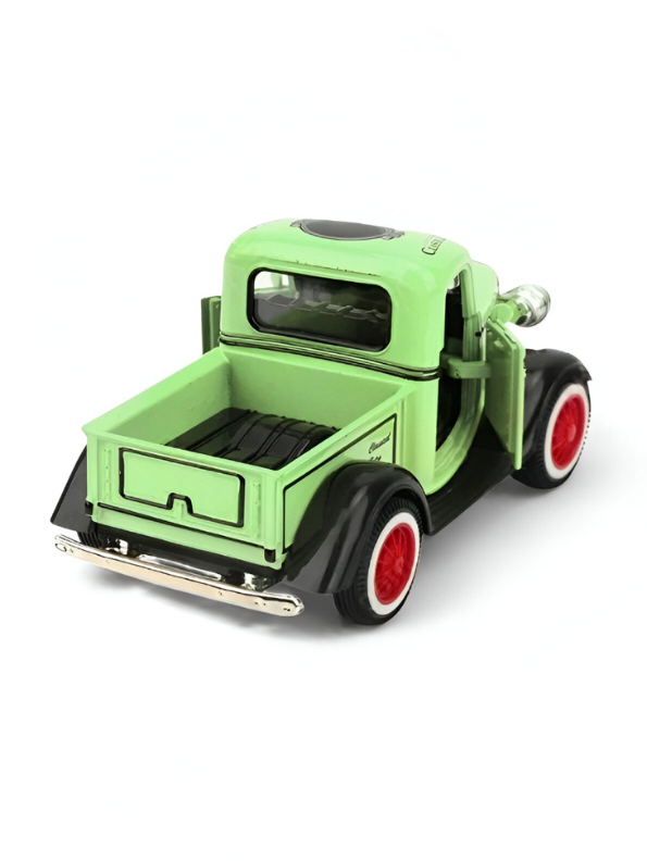 MY66 Classic Truck Diecast Model Car – Retro Alloy Metal Toy with Pull Back Action & Sound | Collector’s Vintage Style Vehicle.