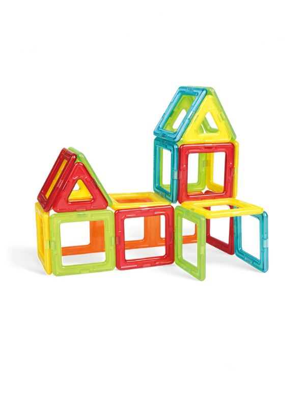 Magical Magnet Tiles Building Blocks Set - Construction Vehicles & Castle Educational STEM Toy TV1714.