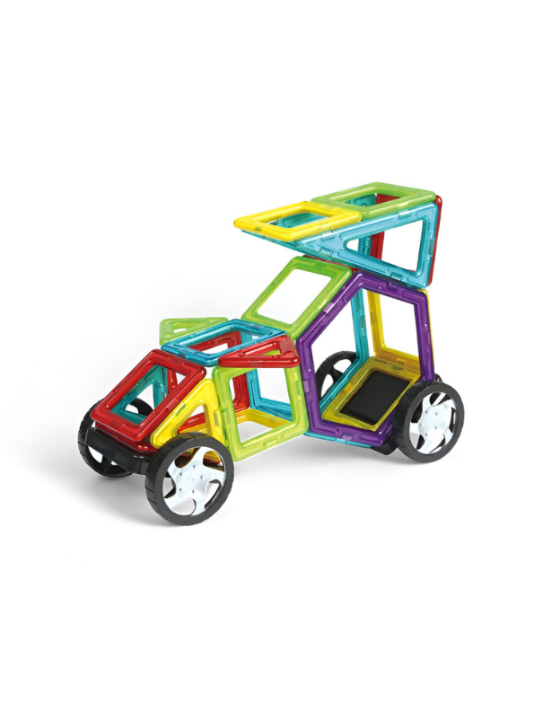 Magical Magnet Tiles Building Blocks Set - Construction Vehicles & Castle Educational STEM Toy TV1714.