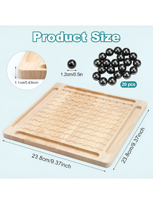 Magnetic Clash Chess Set - Premium Wooden Induction Board Game, Interactive Educational Family Desktop Toy for Logical Thinking & Brain Training TV7044