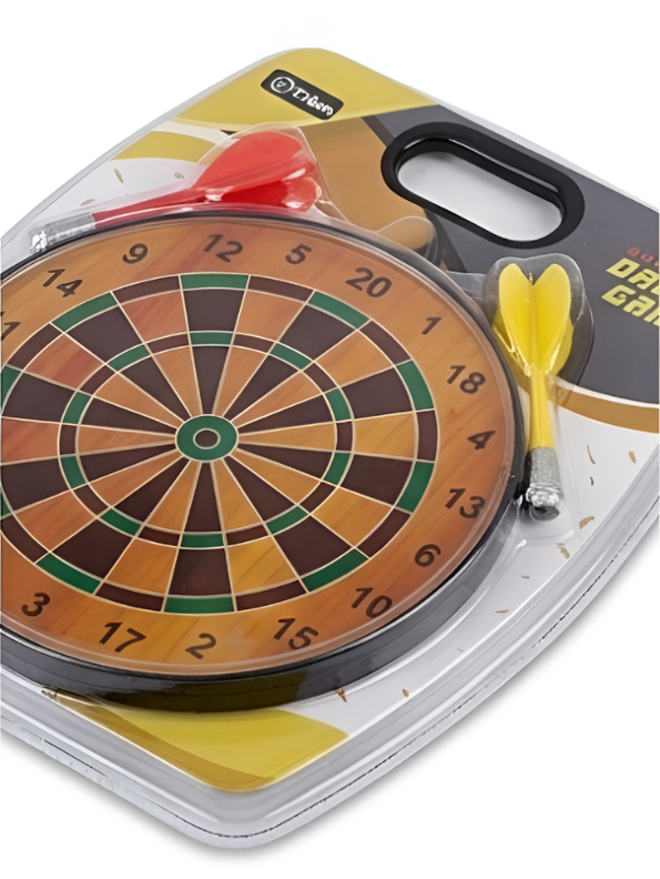 Magnetic Dart Board Game Set Brown LMI15167.