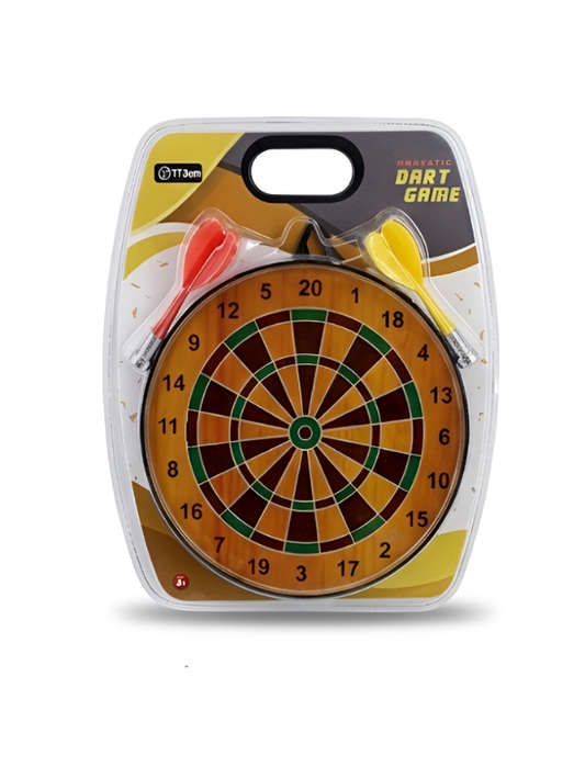 Magnetic Dart Board Game Set Brown LMI15167.