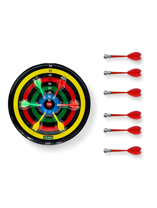 Magnetic Dart Board Game Set – 6-Piece Safe Darts Toy for Kids & Adults,Strong Magnet Tips, Colorful Target Board LMI13340.