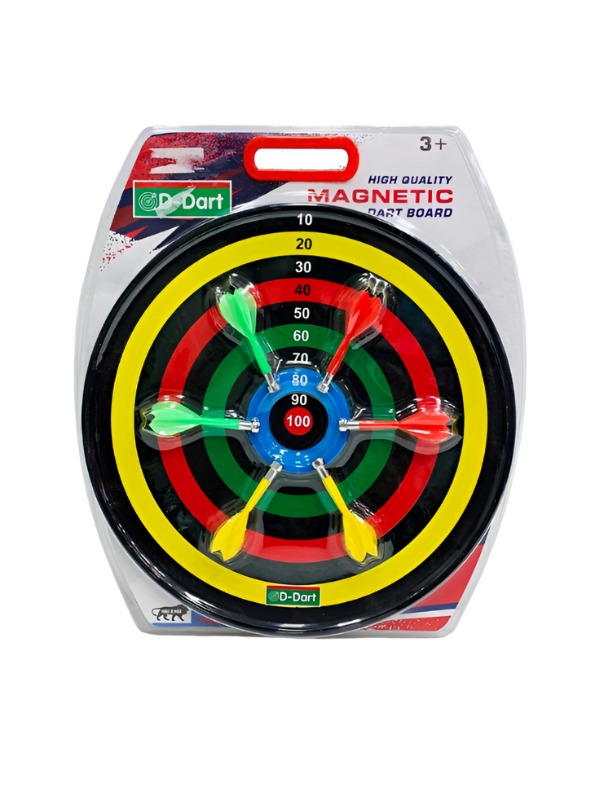 Magnetic Dart Board Game Set – 6-Piece Safe Darts Toy for Kids & Adults,Strong Magnet Tips, Colorful Target Board LMI13340.