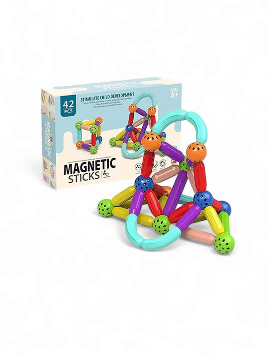 Magnetic Sticks Balls Sets 3D Construction Building Blocks Toys 42 Pcs (NX.L-J-17)