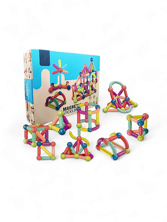 Magnetic Sticks Balls Sets 3D Construction Building Blocks Toys 80 Pcs (NX.L-J-16)