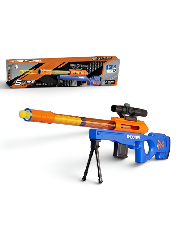 Magnum Shooter Toy Sniper Rifle with Scope & Bipod – Soft Foam Ball Blaster Gun TV6973.