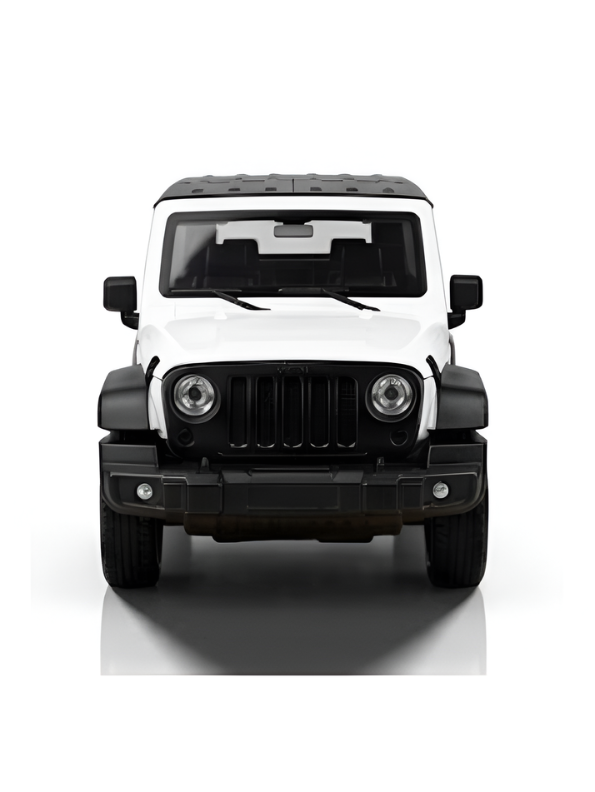 Mahindra Thar Die-Cast Metal Toy Car – White 4x4 SUV Model with Rubber Tyres, Openable Engine Hood & Detailed Interior for Kids & Collectors TV6334