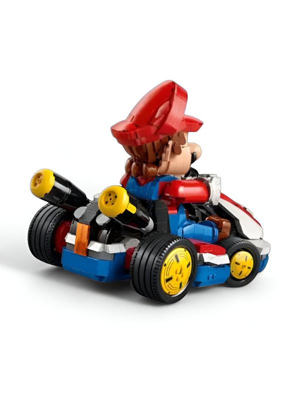 Mario Kart Style Building Block Set – Mini Figure Racer Toy for Kids & Adults | DIY Go-Kart Brick Set TV5254.