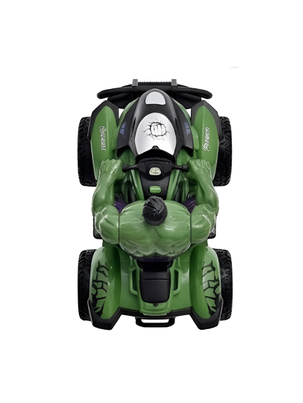 Marvel Avengers Hulk Remote Control ATV Quad Bike Toy – 1:10 Scale RC Racing Car with Wireless Remote, Green Superhero Action Figure Vehicle for Kids Boys Age 3+ TV4669.